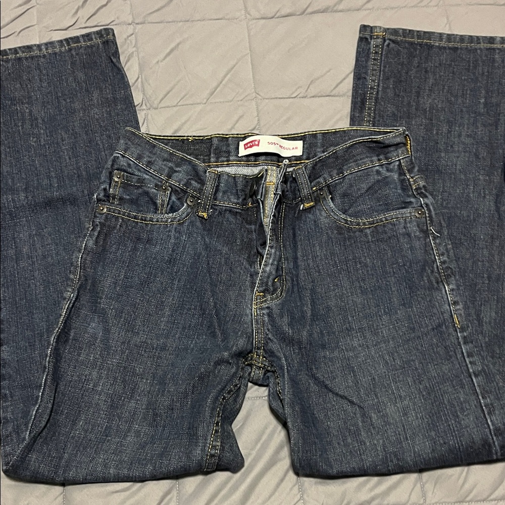 Levi's 505 boys Dark Blue Jeans